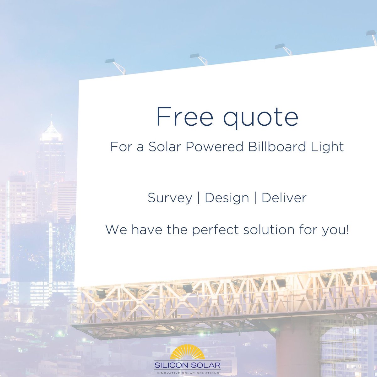 Silicon_Solar's tweet photo. Silicon Solar offers a complete selection of customized #solar billboard lighting kits designed for ease of installation and longevity.
Get your free quote: https://t.co/KQhgfF1bid #solarpower #solarlight #solarlights #billboards #advertising #renewables #renewableenergy #free https://t.co/JxpGxTrl4x