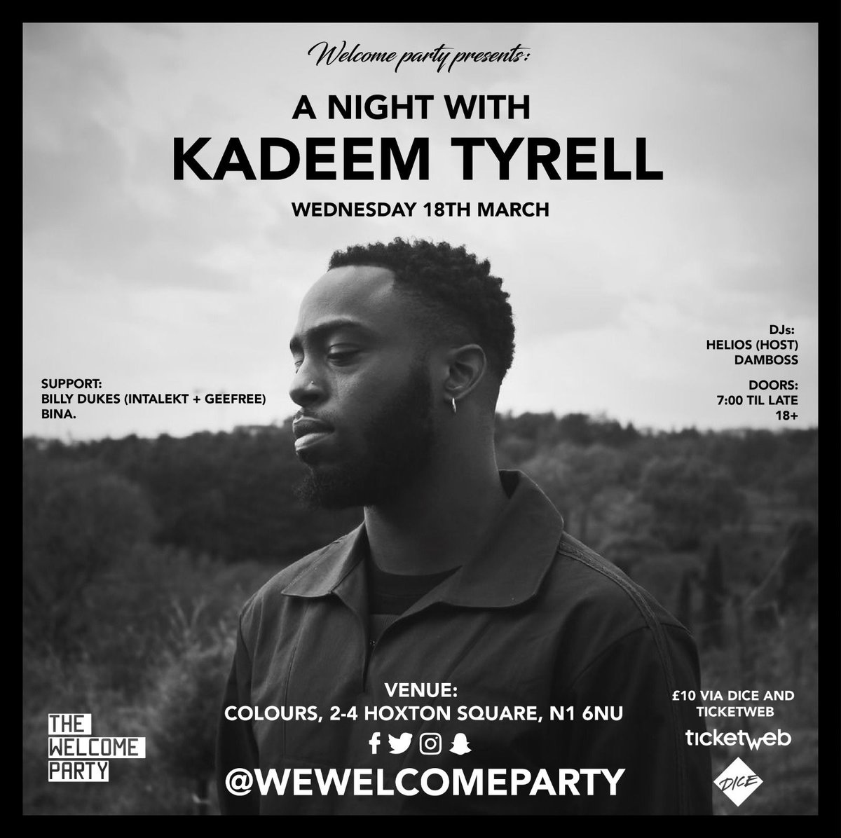 WeWelcomeParty's tweet image. March 18th!!!

The Welcome Party presents : A Night with Kadeem Tyrell  — Media | Music PR | Marketing | Promotion buff.ly/2U0dBuI

Thank you @MungzMedia