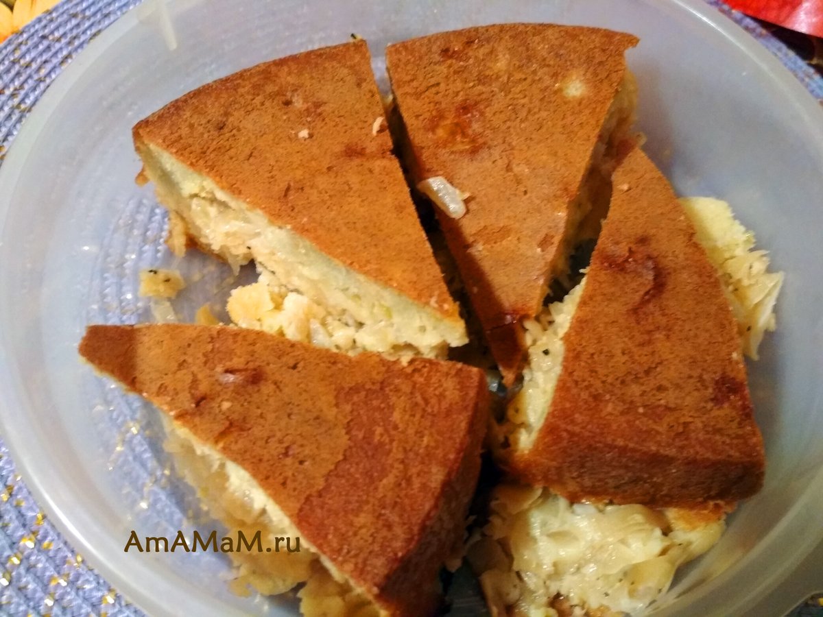 Капустный заливной #пирог - очень вкусный, простой. #Рецепт: amamam.ru/kapustnyj-zali… #капуста #вкусно