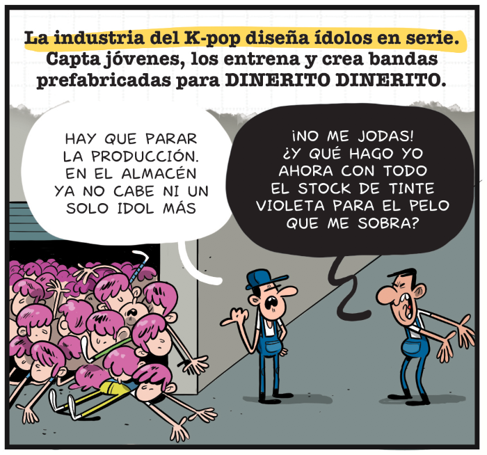 respetocanas's tweet photo. #BastaDeKpop es TT. Buena oportunidad para recordar lo tóxica que es la industria del #KPop en 4 viñetas: https://t.co/CBcgW8o6H9