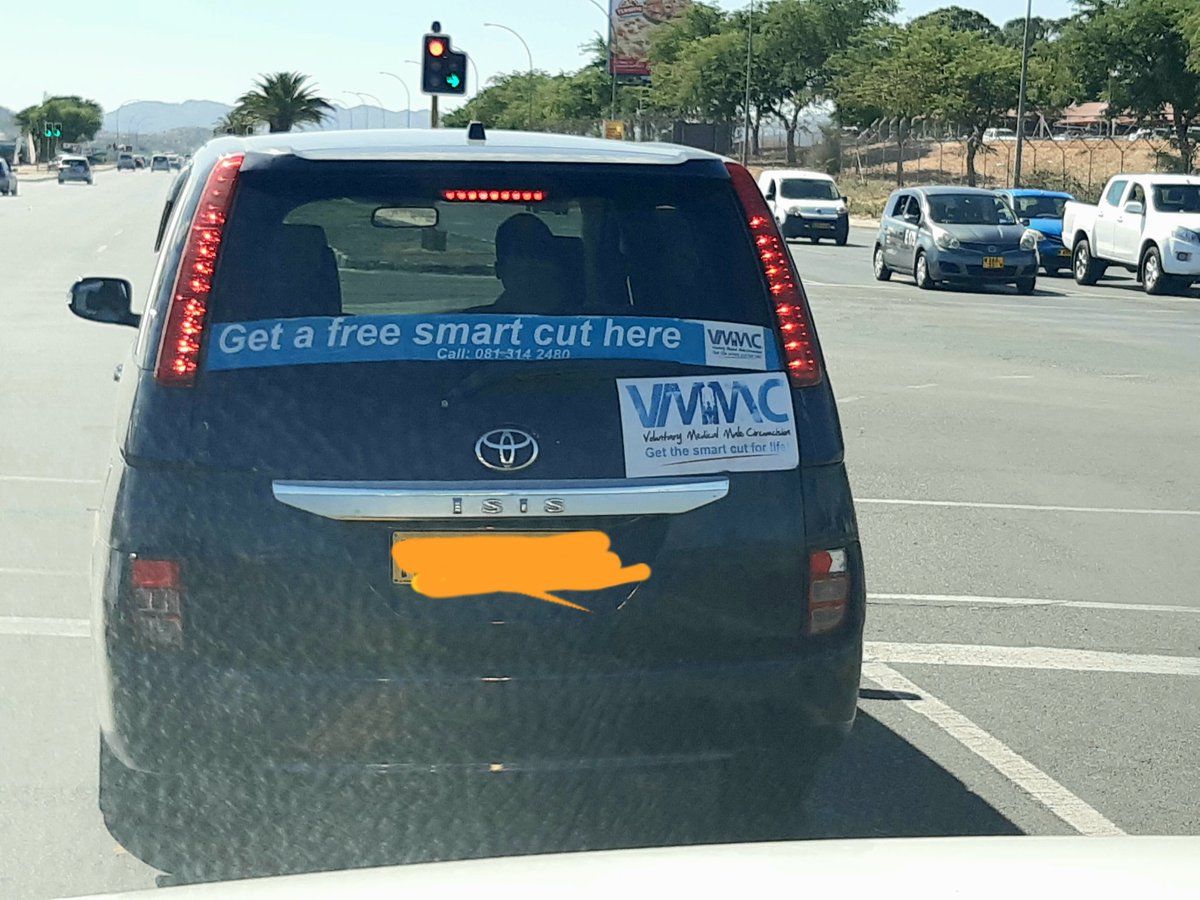 ongpinp's tweet image. Seen in Windhoek today. Raising awareness on VMMC! #smartcut #HIVPrevention