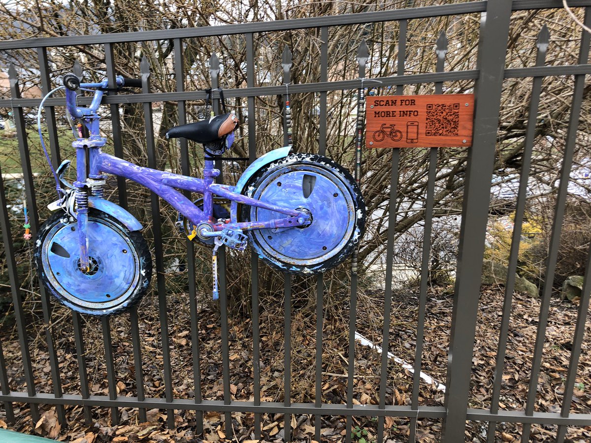 MrMichaelWCDS's tweet photo. QR documentation codes popping up all around campus. This one detailing the culminating bike project Ms. Linda and Ms. Claire created in the past! More to come! https://t.co/mBe20cUSLV