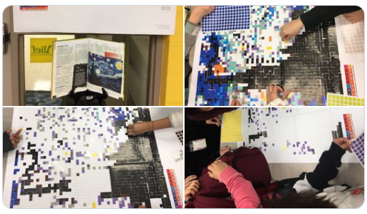 Alief_Libraries's tweet photo. Create sticker photo mosaics at #AliefLibraries. These libraries are open this morning: @ElsikRamsRead, @KerrLibrary, @HHSBearsLibrary, @AliefMSlibrary, @readingwarriors, @KMSBks, #HolubLibrary, and @OdonnellLibrary. https://t.co/uiyLjcYmXH