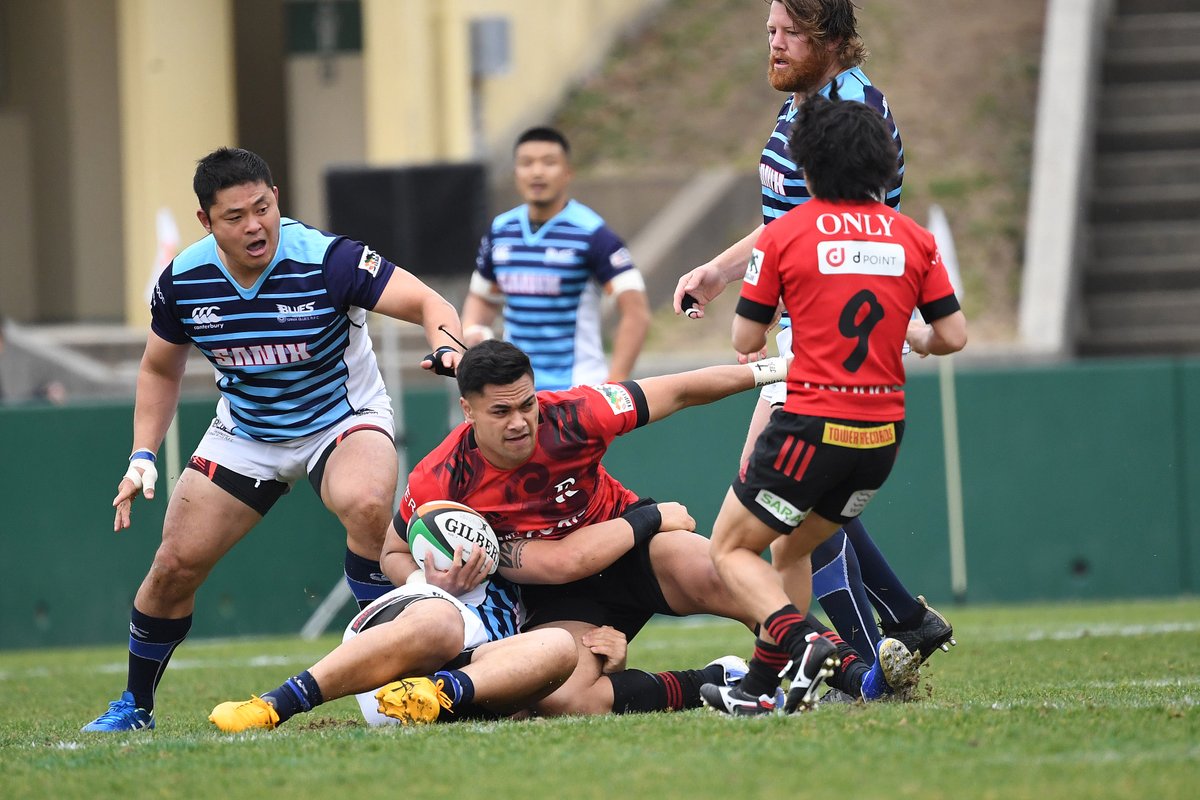 rugby_kyushu's tweet photo. 【ジャパンラグビー トップリーグ 2020】
📣Round3 記者会見レポート
 #宗像サニックスブルース ⑩ 49-19 #ドコモレッドハリケーンズ ④
🏆MOM #SanixBlues ジェームス・ムーア選手
https://t.co/DGISyh7eev
※写真はラグビーマガジン提供
 #JRTL2020 #topleague #BLUvRED https://t.co/Zdd99XWwEX