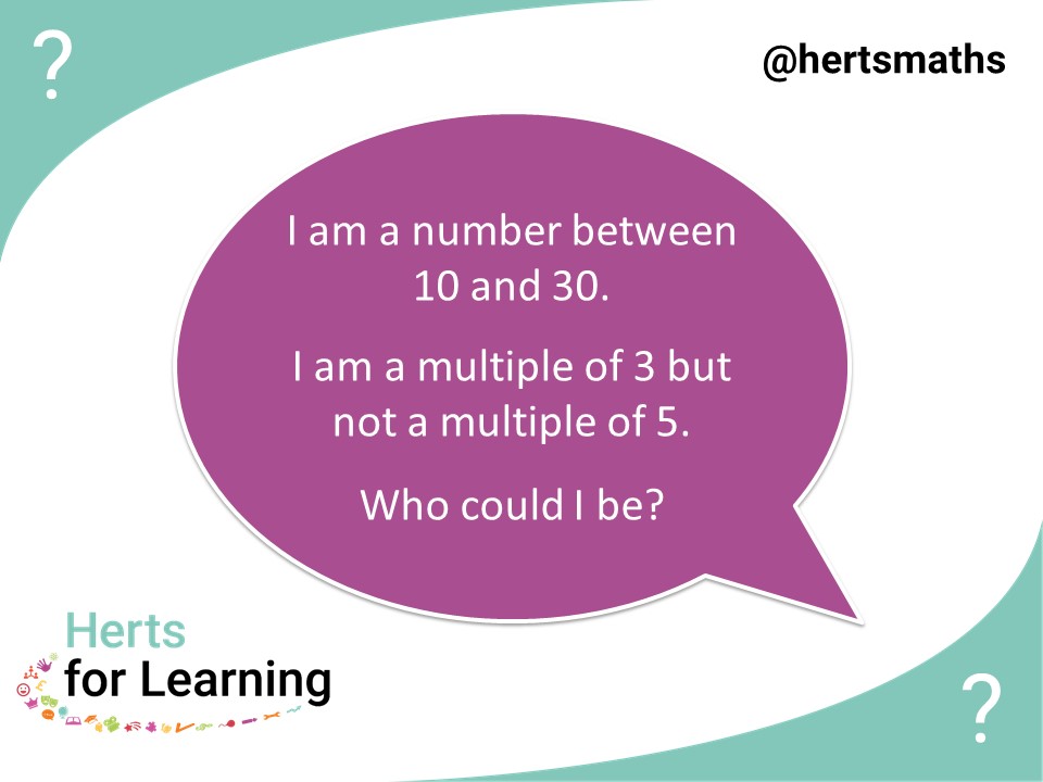 HFLPrimaryMaths's tweet photo. 3 days to go until many schools in Herts and beyond celebrate 20th @NSPCC #NSPCCNumbersDay on Fri 7th Feb. To celebrate we have created some ‘Who could I be?’ number puzzles. Here we've got one to get year 2 pupils thinking… @NSPCCLearning https://t.co/uwBlkapafd