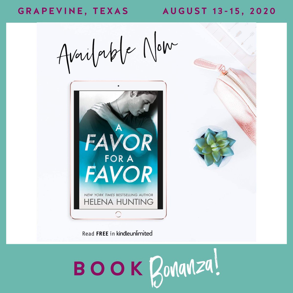 NEW RELEASE FROM BOOK BONANZA SPONSOR AUTHOR HELENA HUNTING

A Favor for a Favor, all-new enemies-to-lovers standalone sports romance from New York Times bestselling author <a href="/HelenaHunting/">Helena Hunting</a>, is LIVE!

Check out link 👇
helenahunting.com
