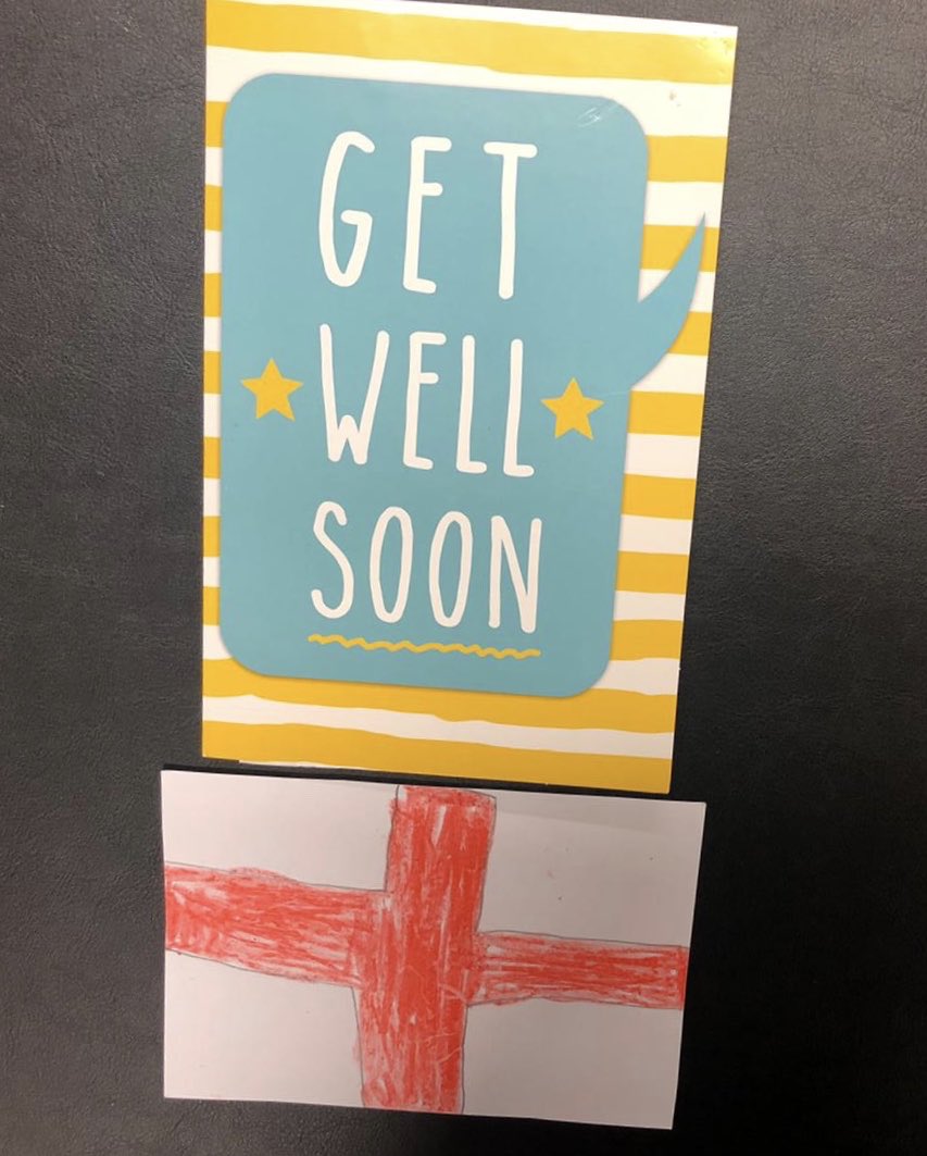 Thanks for the card William. Doing my best to get well as soon as I can and it's going ok so far  Will sign your photo and send it back to you. Keep enjoying your football. Harry 