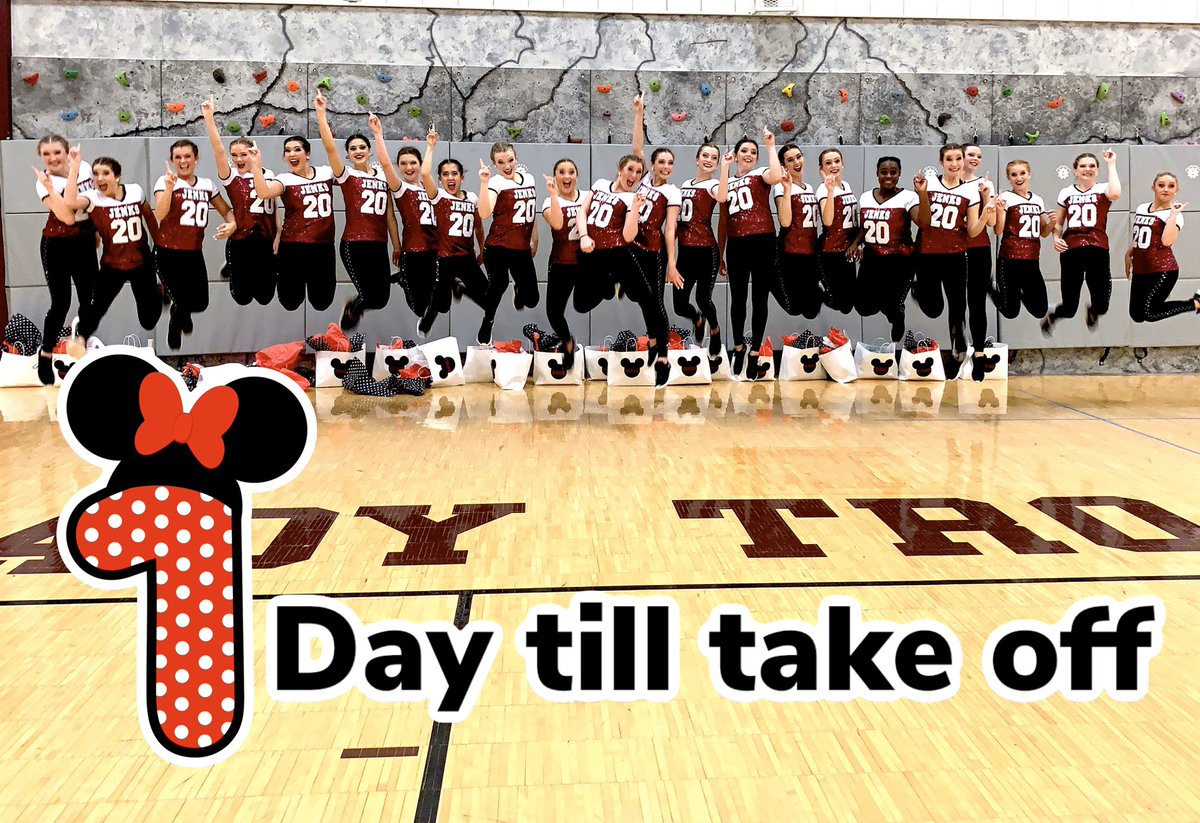 jenkstrojanpom's tweet photo. Less than 24hrs till take off!!!✈️ #nationalsbaby @udadance @jenksvarsitypom #jenkstrojans @jenksps @waltdisneyworld https://t.co/MQzQGtCXDU
