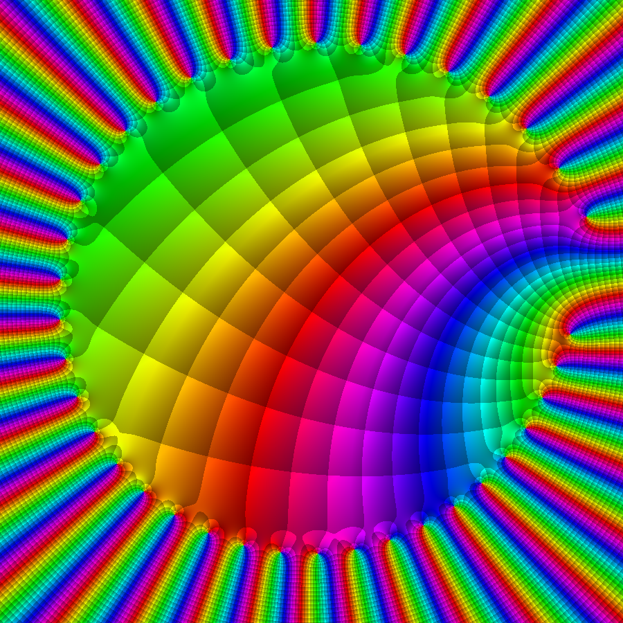 jcponcemath's tweet photo. I am just learning about #Hypergeometric #functions:
https://t.co/NeGqDcqdcD
This is a special case:
F(2-3i, b, b, z) = 1/(1-z)^(2-3i)
https://t.co/f12w1twFFb
The picture shows partial sums up to 40 terms. ∞ fun!!!
#domain #coloring 🌈 https://t.co/M1ObTd7NO6