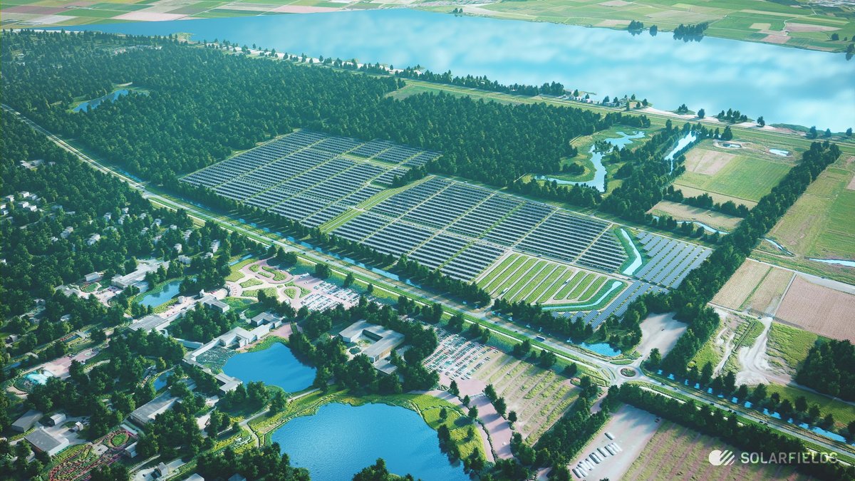 architectenweb's tweet photo. Het parkeerterrein van festival Lowlands in Biddinghuizen wordt de grootste ‘solar carport’ ter wereld: https://t.co/W9lnpmAWCT https://t.co/PPt6Akdwgu