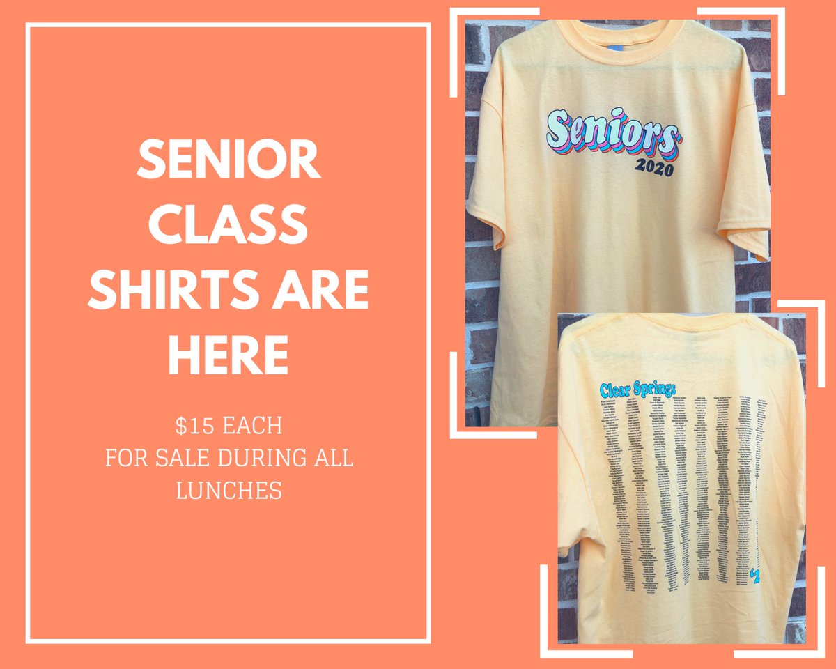 senior shirts are still available, don’t forget to get yours!!