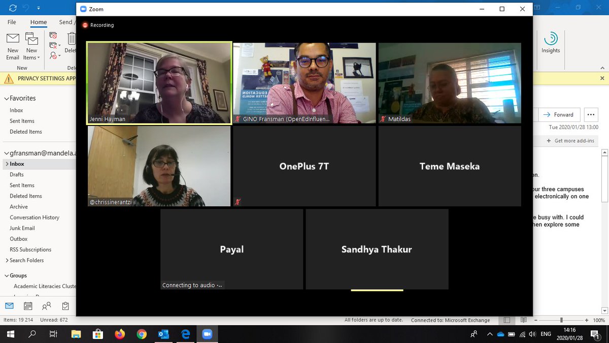 ginofransman's tweet photo. We're on the first webinar for #OE4BW2020, focusing on tips for developers and mentors as they create their #Open courses. Great to see so many familiar and new faces!
#OE4BW https://t.co/MCVNawx90I