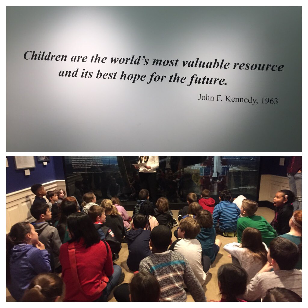 Loved learning about the Kennedy’s and the Civil Rights Movement with our 4th graders at the JFK Museum yesterday.