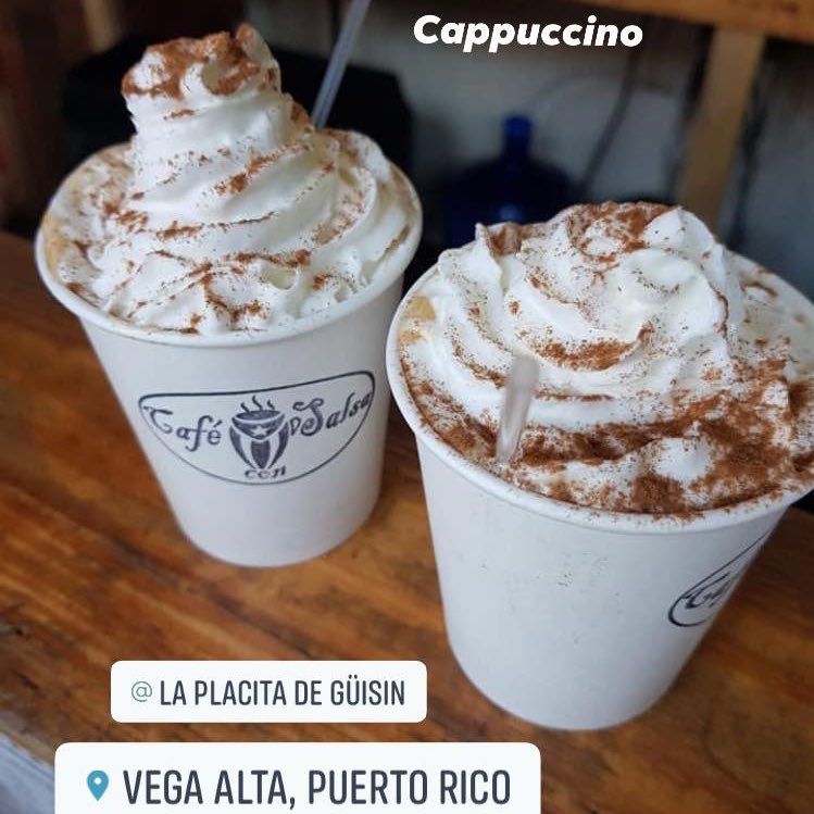 GuisinLaPlacita's tweet photo. Cappuccino, latte, expresso, puya, doble shot o como lo prefieras, pídelo aquí en #cafeconsalsa en @GuisinLaPlacita Vega Alta 🇵🇷. https://t.co/oTJT3UMOit