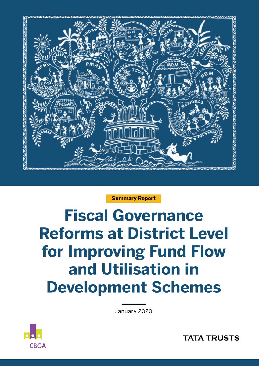CBGAIndia's tweet photo. The Budget Trails series of #knowledgeproducts emerged out of a 2 year project by CBGA and the Tata Trusts, which focused on the extent and quality of #fundutilisation in 10 #socialsector schemes in 5 districts across 4 States. Read more: https://t.co/4SayUZRP2W https://t.co/hsariDS8PA