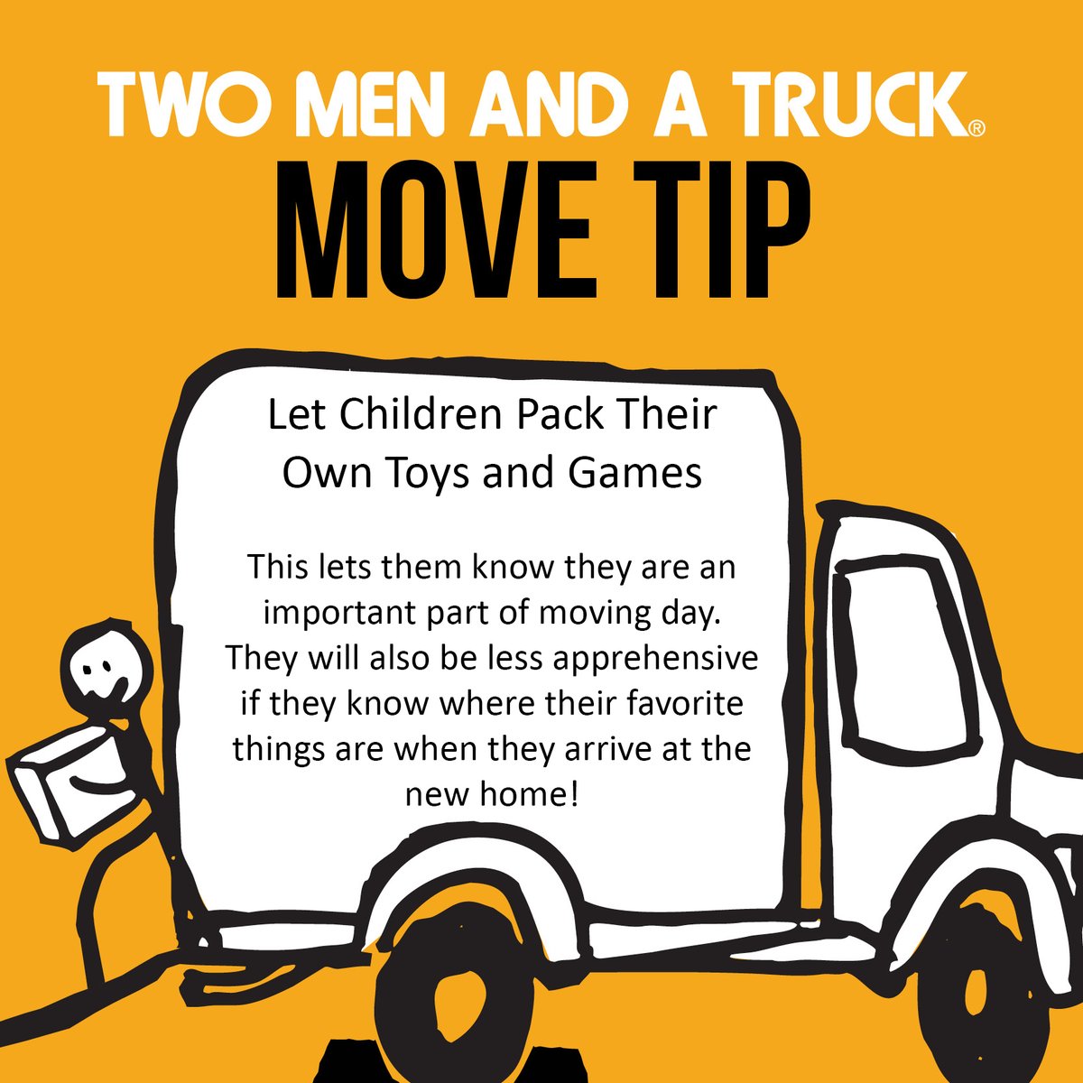 twomenrockhill's tweet photo. #MoveTipTuesday for today is how to help the kiddos become more comfortable on move day. Let children pack their own toys and games. 👫🧸📦 https://t.co/zDAgjJ9GiD