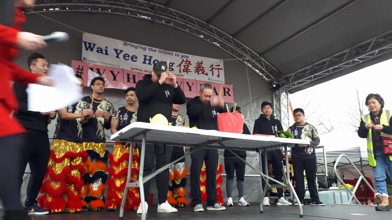 <a href="/YiQuin/">Yi Quin Lion Dance</a> ...before the troupe made their offerings to the Sky God for a good performance at #WYHNewYear. #ChineseNewYear #Bristol