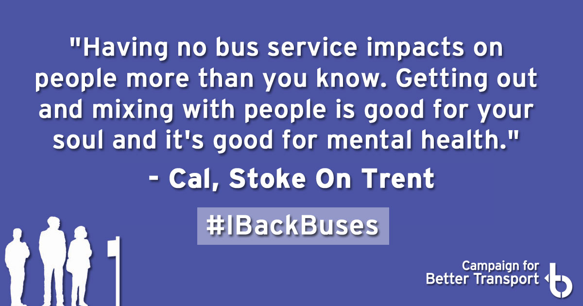 CBTransport's tweet photo. The way buses are funded needs to change so that people are not left isolated. Read our report on the future of bus funding: https://t.co/cVoXtbYDpT
#IBackBuses https://t.co/ndy1SRtOiO