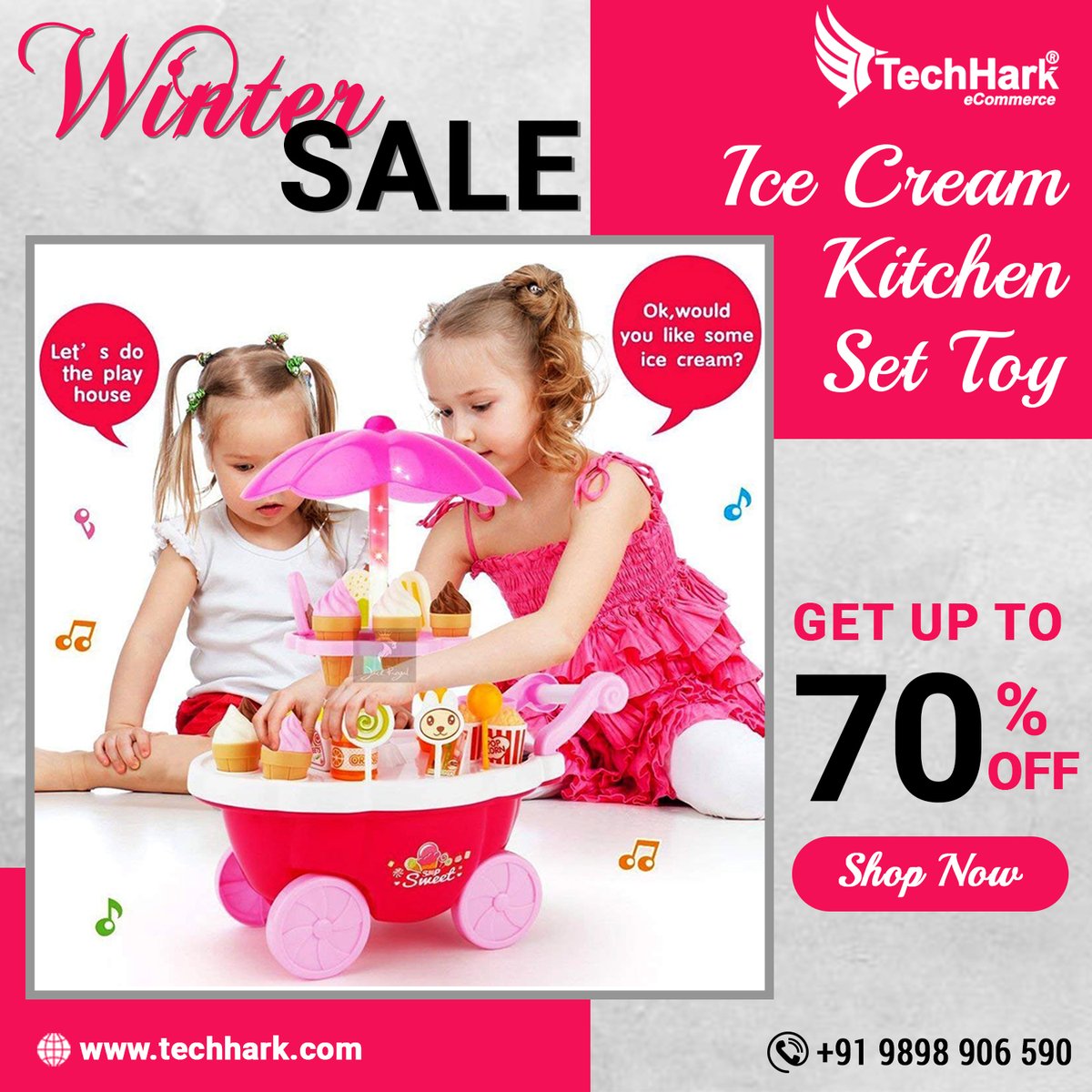 techhark's tweet image. 🍦@Techhark Little Kids Ice Cream Play Toys Set 🛒 Shop: techhark.com/toys/role-play…
Techhark Little Kids Ice Cream Set Toys with Light &amp;amp; Sound. Play Ice Cream Set, Kitchen Set. 
#IceCreamSet #CookingSuitcaseSet #kidskitchenset #roleplaytoys #kidskitchentoys #Techhark #Toys #KidsToys