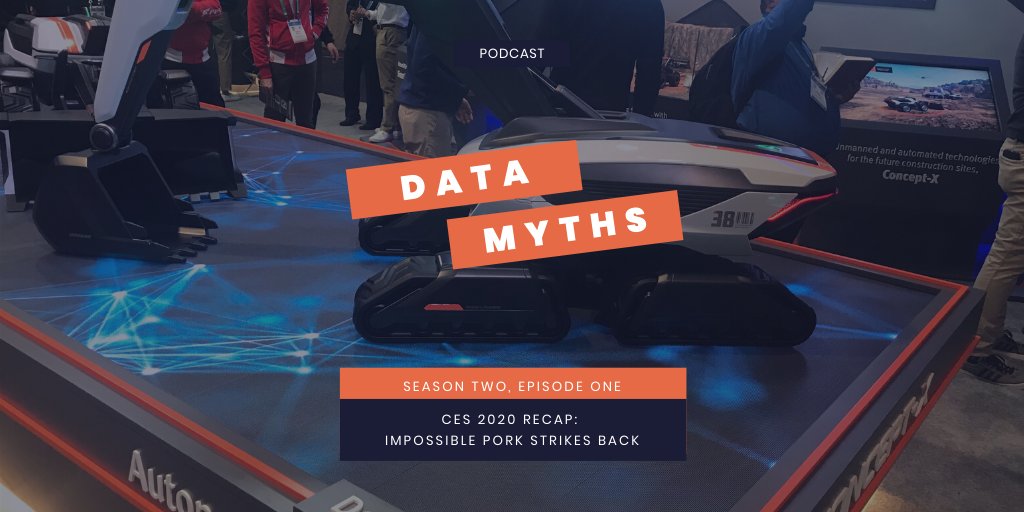 datamyths's tweet photo. The first episode of season two is out now! Check out our latest #DataMyths #podcast to hear what it was like at #CES2020 this year. And be sure to follow the engine that powers us, @UprisePartners. https://t.co/VETDbdBuPs