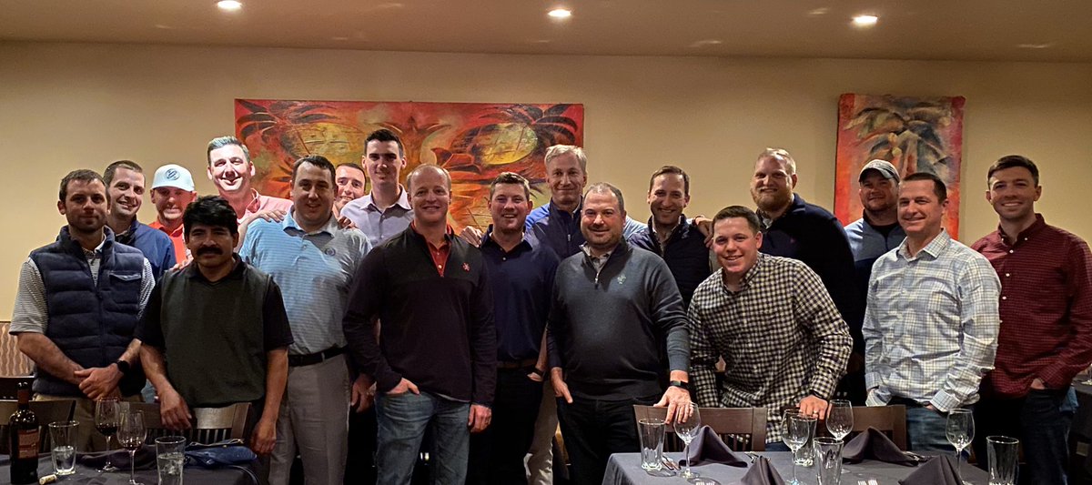 Nice dinner out with a bunch of my old teammates who have been instrumental in my career. #oldassistants. #thebest #greatfriends