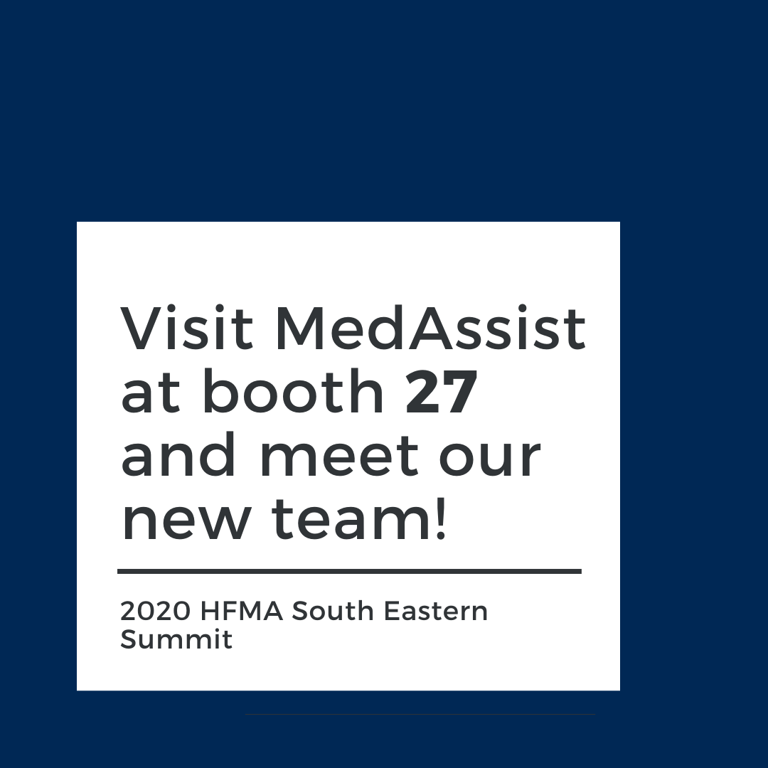 medassistsol's tweet photo. The HFMA Region 5 South Eastern Summit is quickly approaching! We have some new faces on our team who would love the chance to meet you. 
Email Phil Solomon at Phil.Solomon@gomedassist.com to connect at the conference!
#hfmaSES2020 #SCHFMA #FLHFMA #ALHFMA #TNHFMA #GAHFMA https://t.co/UohbKbUdW0