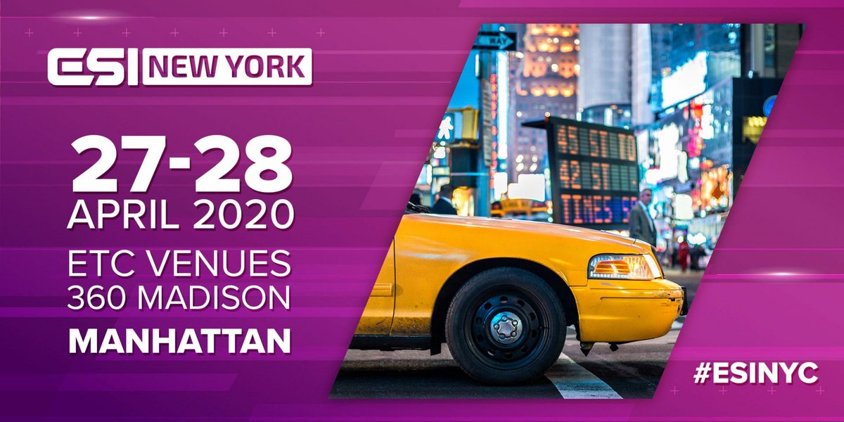 esportsinsider's tweet photo. #ESINYC returns over 27-28th April and this year includes the 2020 edition of the ESI Hall of Fame and unique content piece; the pitch investment competition The Clutch USA.
Applications for The Clutch USA are already open.
Find out more:
https://t.co/I0R76udNsH https://t.co/AkpuCssyql