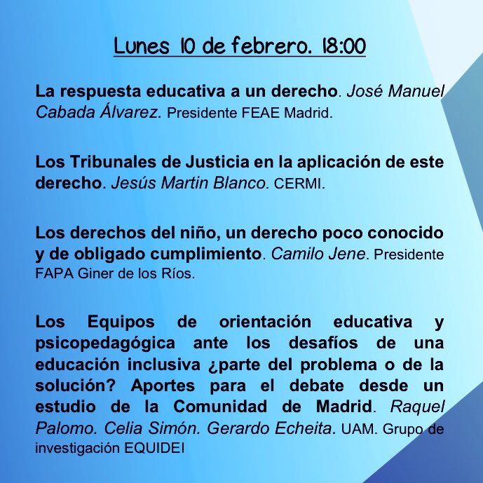 FEAE Madrid tweet media
