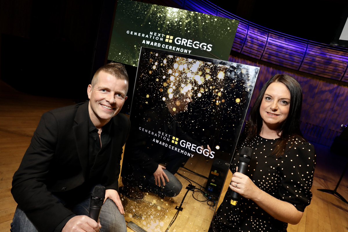 TheSandK's tweet photo. Honoured to once again be hosting @GreggsOfficial Awards at the amazing @Sage_Gateshead #greggsawards2020 https://t.co/Ha6BrVm0hX