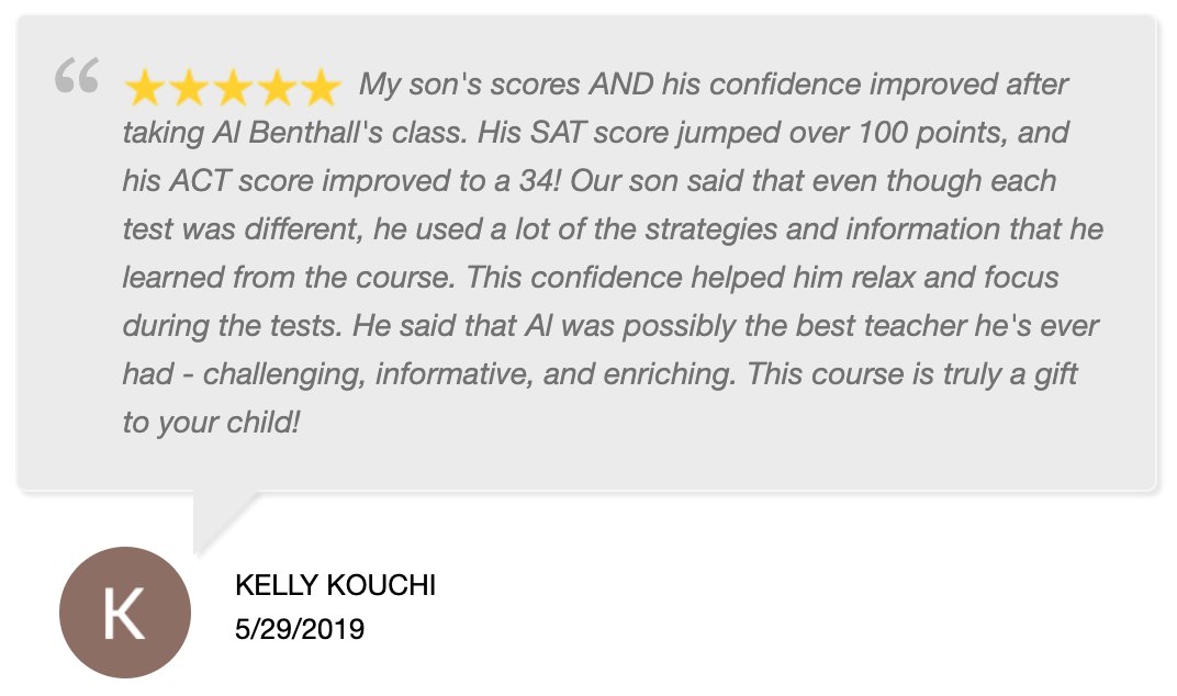 Benthall Test Prep tweet media