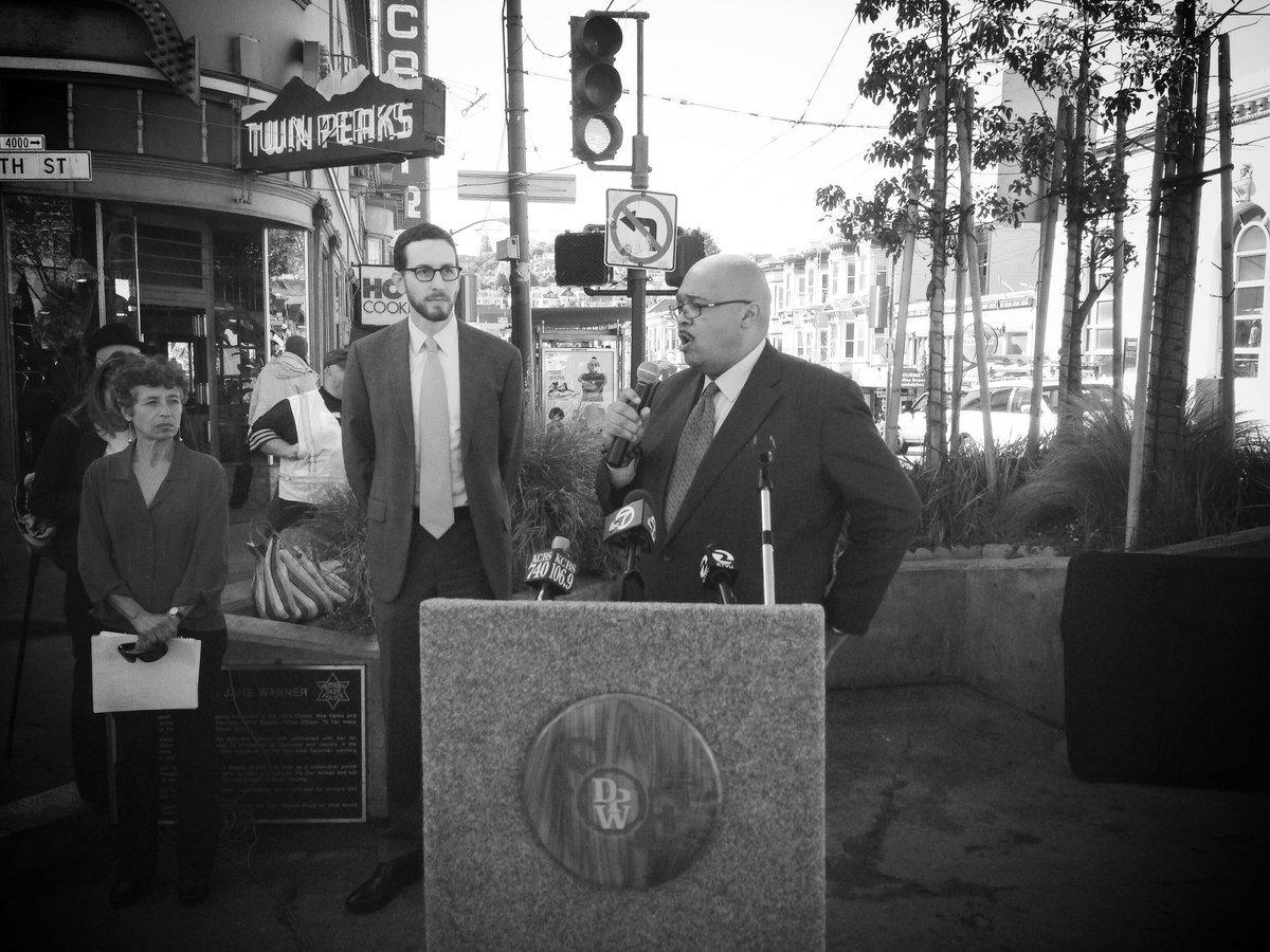 Castro crosswalk announcement & streetscape groundbreaking on March 13, 2014