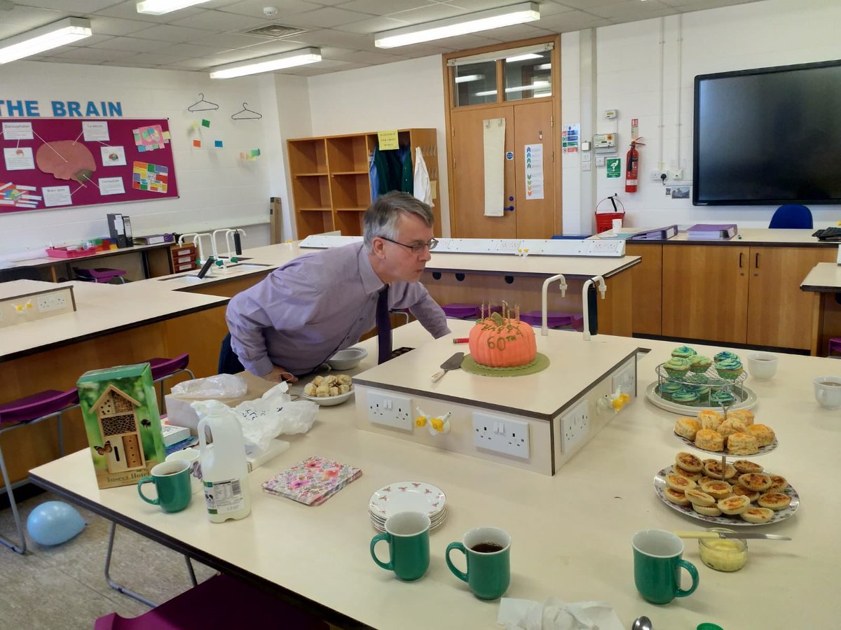 NHSChemSTEM's tweet photo. Our very own King of the Pumkins turned (a big birthday) today!! Many happy returns Mr Attwood @NorthamptonHigh https://t.co/bRPijljZJW