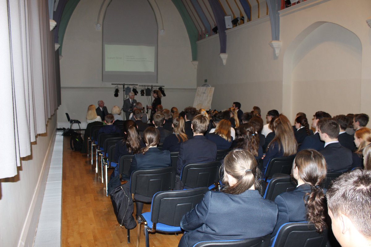 Ex RAF Bomber Command and King's Alumnus Graham Terrett, and ex Royal Naval Officer Gordon Ravenscroft, gave a fascinating insight into life serving as young men in WWII, followed by some probing questions from our Senior School pupils. <a href="/KSGEnrichment/">Academic Enrichment | The King’s School</a> #KingsSchoolLife
