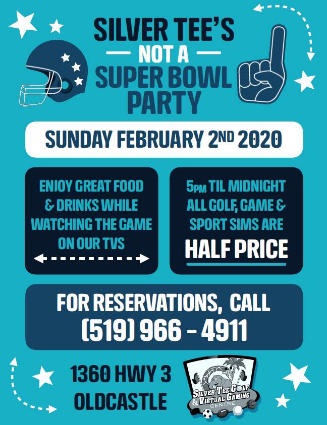 MarcoGRovere's tweet image. Check out Silver Tee’s “NOT” a Superbowl party this weekend during the big game. Ill have a story on this event later in the week. #JRN405