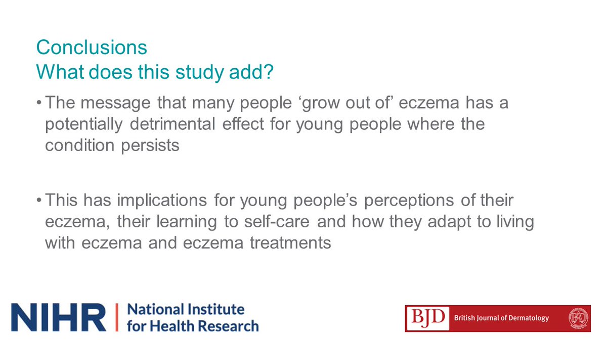 BrJDermatol's tweet photo. This #qualitative study explores young people’s adaptation to #eczema and implications for #self-care. Check out the #JournalClubSlides in the supplementary information to find out more: https://t.co/LdpfHb7PDq https://t.co/tWih87saZp