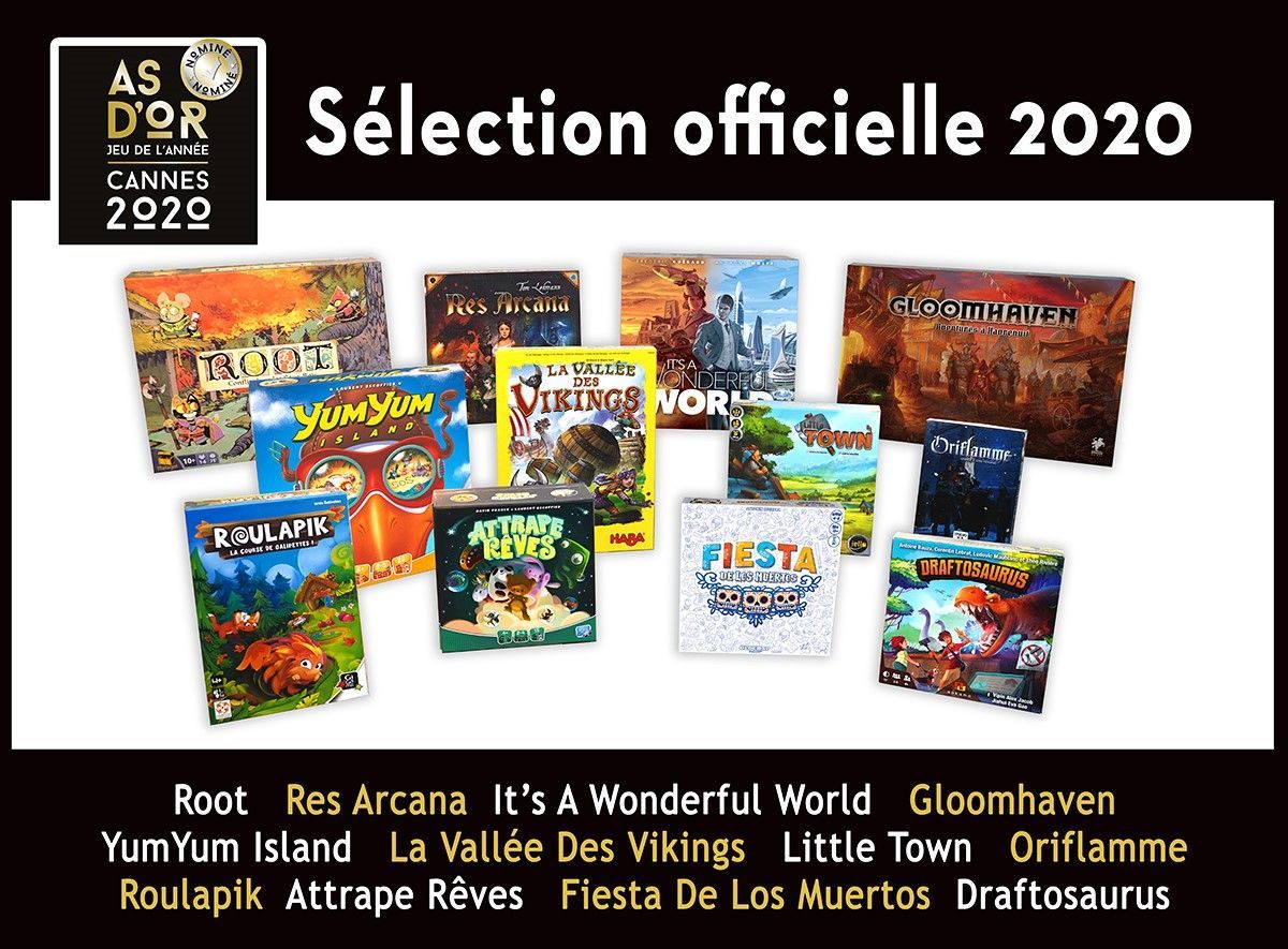[AS D'OR] Le jury de l'As d'Or-Jeu de l'Année 2020 a dévoilé les 12 jeux sélectionnés pour les trois catégories du prix ludique le plus prestigieux et le plus attendu de France‼ RDV sur la page facebook FestivalDesJeux.Cannes pour connaitre les nominés…
buff.ly/3aMt1ZB