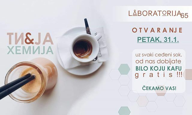 _laboratorija_'s tweet photo. Otvaramo u petak!!! Renoviranje se bliži kraju, i za par dana se ponovo družimo! Posetite nas 31. januara od 8h. Kao znak dobrodošlice u novom ambijentu, uz svaki ceđeni sok dobijate bilo koju kafu gratis, zato što znamo koliko vam je nedostajala #najboljakafa ♡ Čekamo vas! … https://t.co/9JuzhXzXP9