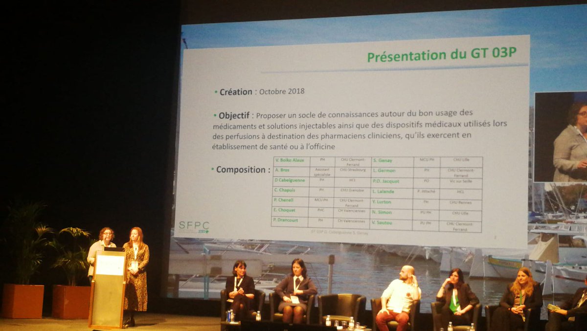 GT03P pour optimisation des pratiques de préparation et de perfusion des médicaments injectables, un des GT de la SFPC. C'est au congrès de Marseille ! #SFPC2020 <a href="/SFPCOfficiel/">SFPC</a>