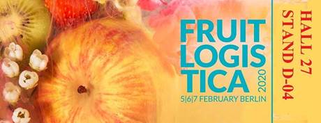 We welcome you at our stand at the Fruit Logistica 5, 6 &amp; 7 February in Berlin. Hall 27, Stand D-04