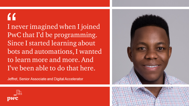PwC is changing how we work by helping all 50,000 employees learn and leverage the latest technology. Read more from <a href="/VaultCareers/">Vault</a>: bit.ly/2u1jIVd