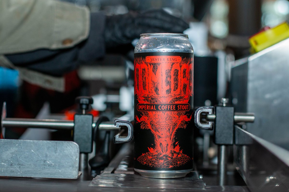 jesterkingbeer's tweet photo. Photos from our first ever canning run last week of Doom Forge Imperial Coffee Stout.
Doom Forge Imperial Coffee Stout will be released on Doom Forge Day, this Saturday, February 1st at Noon.
Photos by Granger Coats
#jesterking #canning #doomforge #doomforgeday https://t.co/X7VW3aTjPX