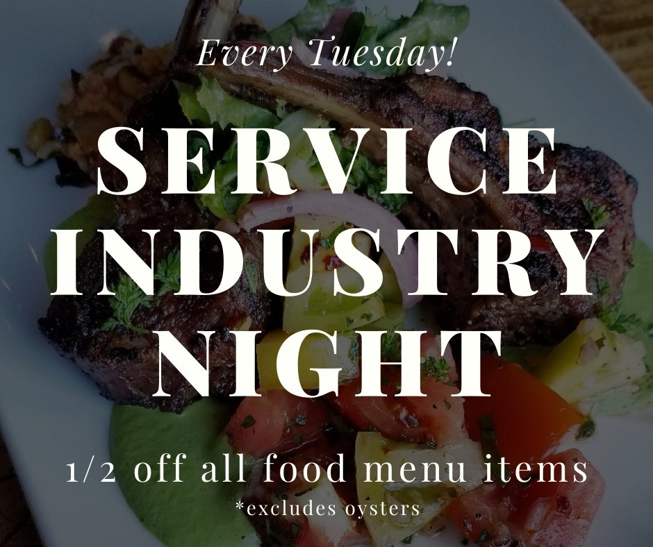 It’s Rapscallion night for all your Service Industry ragamuffins, riff-raff, and rogues!  Every Tuesday night, our brothers and sisters in service enjoy half off all food menu items from 4:40-9:30.
