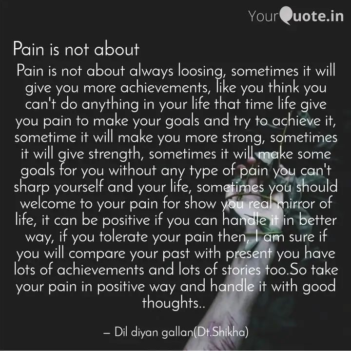 Shikha83048358's tweet photo. Participate in this #rapidfire and write what #painisnotabout. #yqspecial  #YourQuoteAndMine
Collaborating with YourQuote Baba so so positive vibes.. 
 
Read my thoughts on YourQuote app at https://t.co/3MkHsSPcL5 https://t.co/x9DlyKdA2E