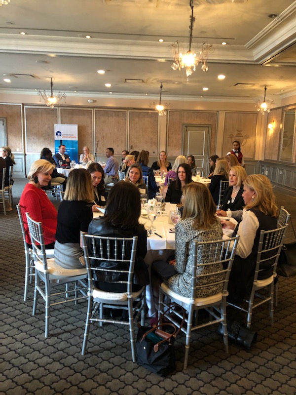 CT_Innovate's tweet photo. Today was the Angel Event Series luncheon. Connecticut Innovations, Annie Lamont, first lady and co-founder and managing partner of Oak HC/FT, Bernstein Private Wealth Management and members of the angel community where joined by #Torigen #ShopTomorrows #Cadenza #Persona. https://t.co/Hn5yFpG00G