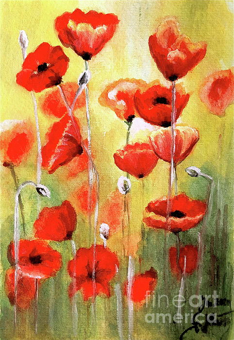 GittaG74's tweet photo. New artwork for sale! - "Poppy Meadow " - https://t.co/78o8a1fabW @shoppixels https://t.co/045vj8M0em