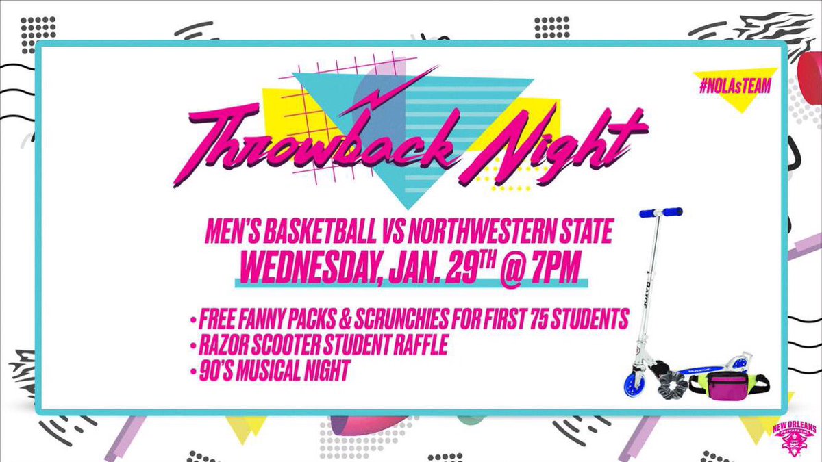 BE THERE TOMORROW NIGHT FOR OUR THROWBACK NIGHT!! First 75 students get a free fanny pack!! Go Privateers ⚔️