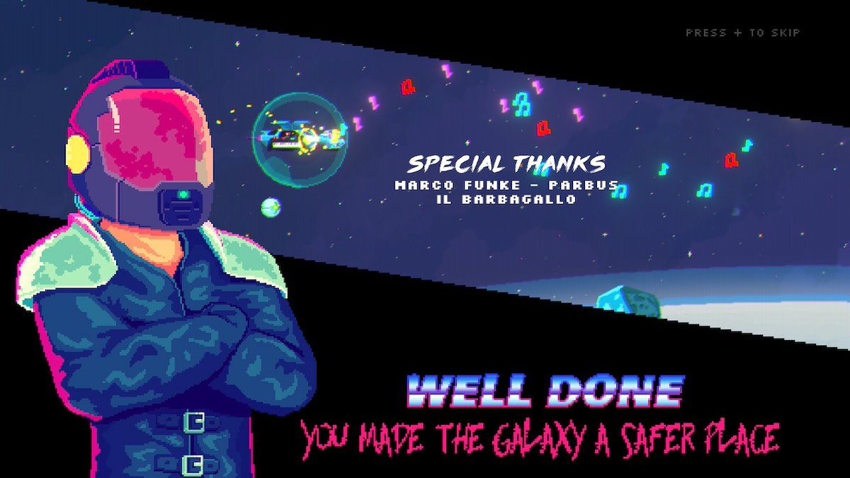 Godlike_Virus's tweet photo. @BlackParadox_FS @FantasticoDev After weeks of trying, shooting, dodging, chip management &amp; experimentation...and perhaps more expletive language than intended... >_> Quantum Black and his gang of Hellraisers are history. ^_^ !!!
#BlackParadox #NintendoSwitch #Shmup https://t.co/eCAmKkDbaf