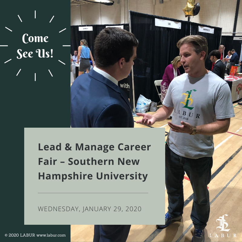 LABURconsulting's tweet photo. We’ll be at @SNHU tomorrow for the Lead &amp; Manage Career Fair. If you plan on attending, stop by and say hello! #WeAreHiring #CareerFair https://t.co/doeK9tle0r