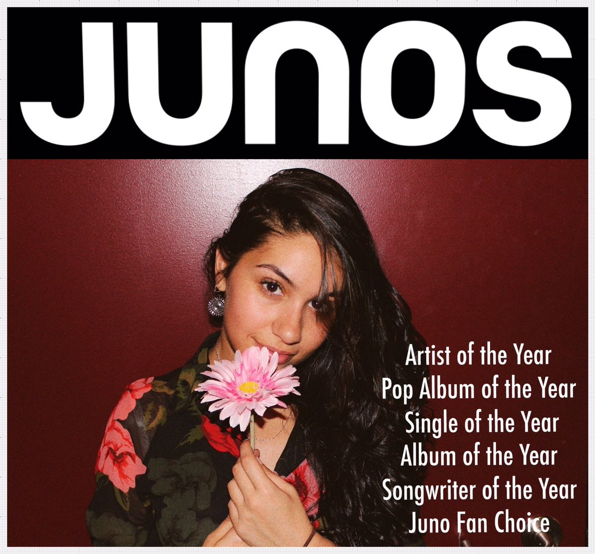 EPEntertainment's tweet image. 🚨 @alessiacara will not only host and perform at this year’s @TheJUNOAwards she’s also been nominated in SIX categories, taking the lead as the most nominated artist this year, congratulations to all the other nominees, see you March 15th ! 🤯