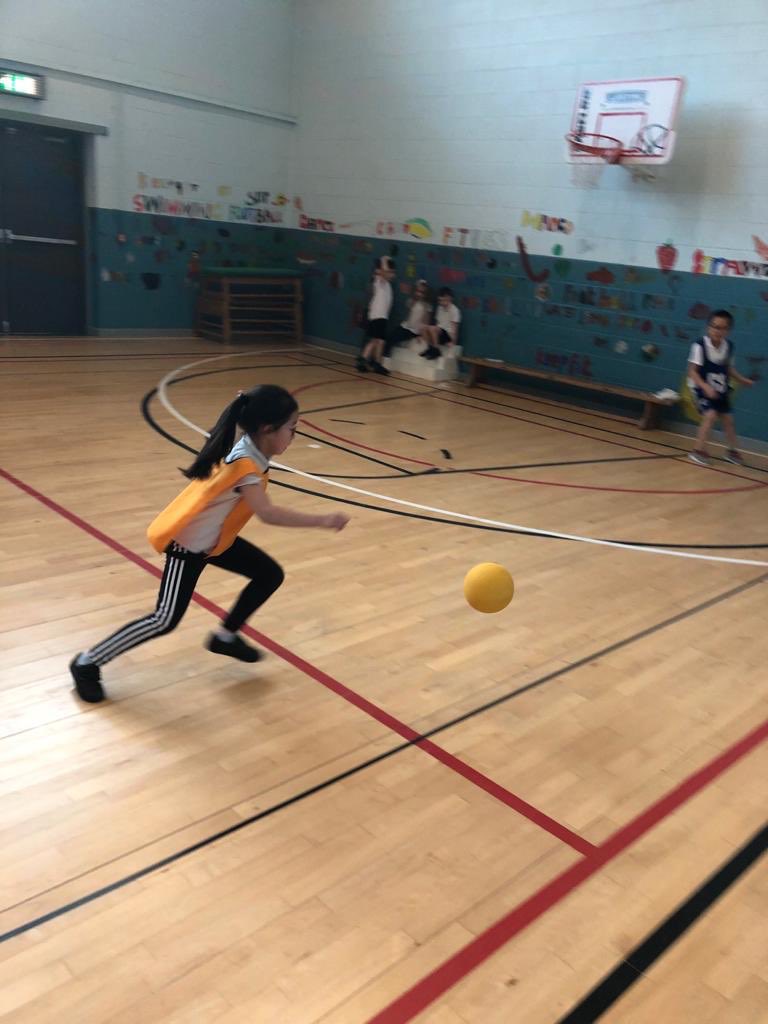 P3 have been working on their ball skills and passing